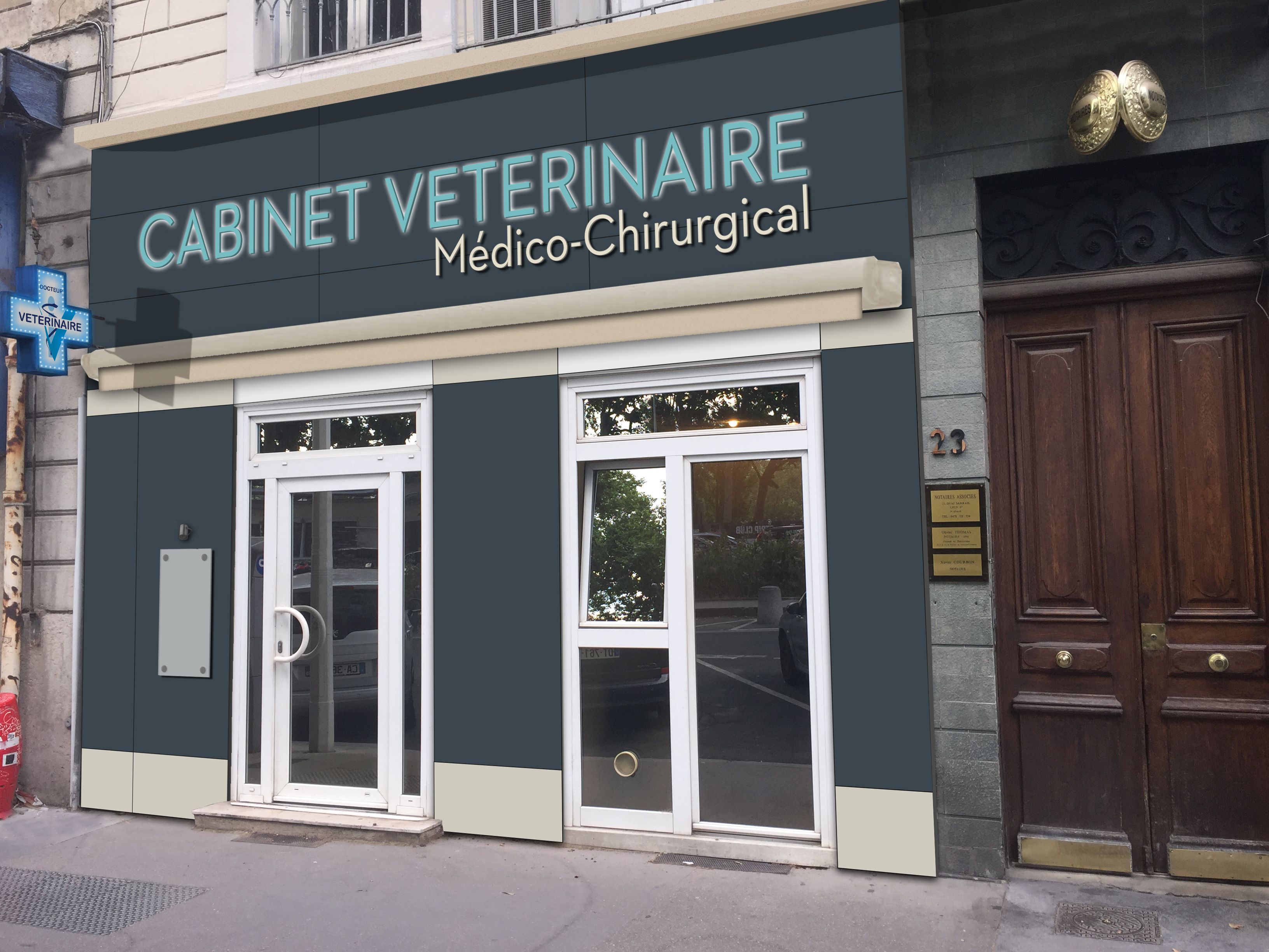 Exemple de rénovation de cabinet vétérinaire par Architéa