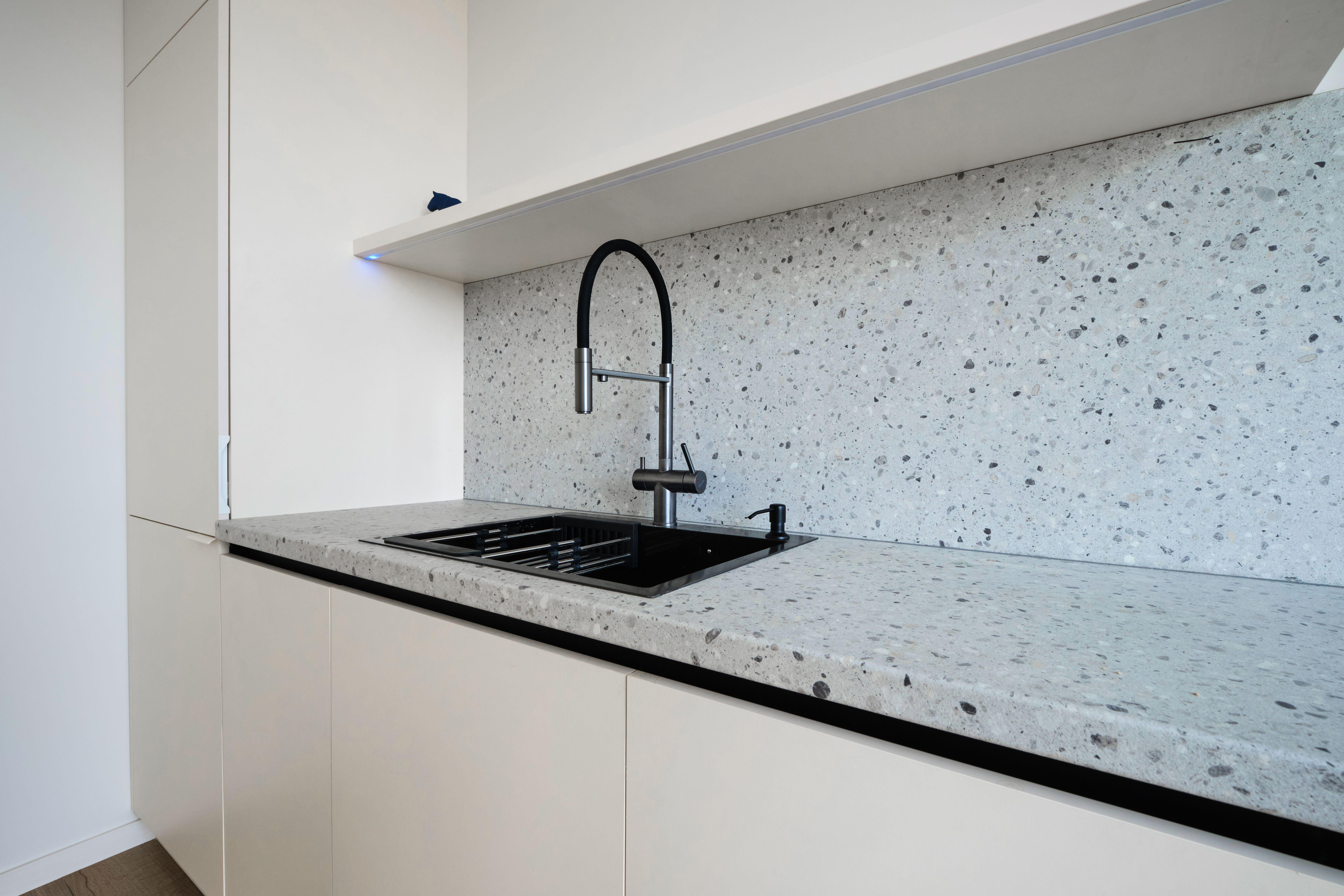 Plan de travail cuisine en terrazzo