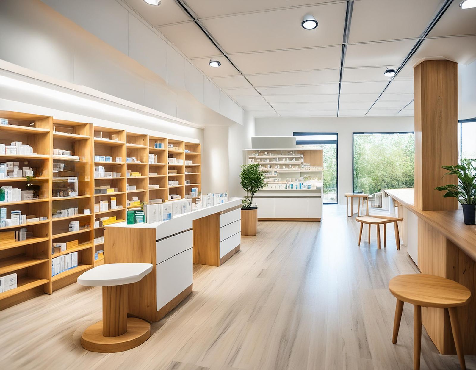 agencement de pharmacie à Metz par Architéa Thionville