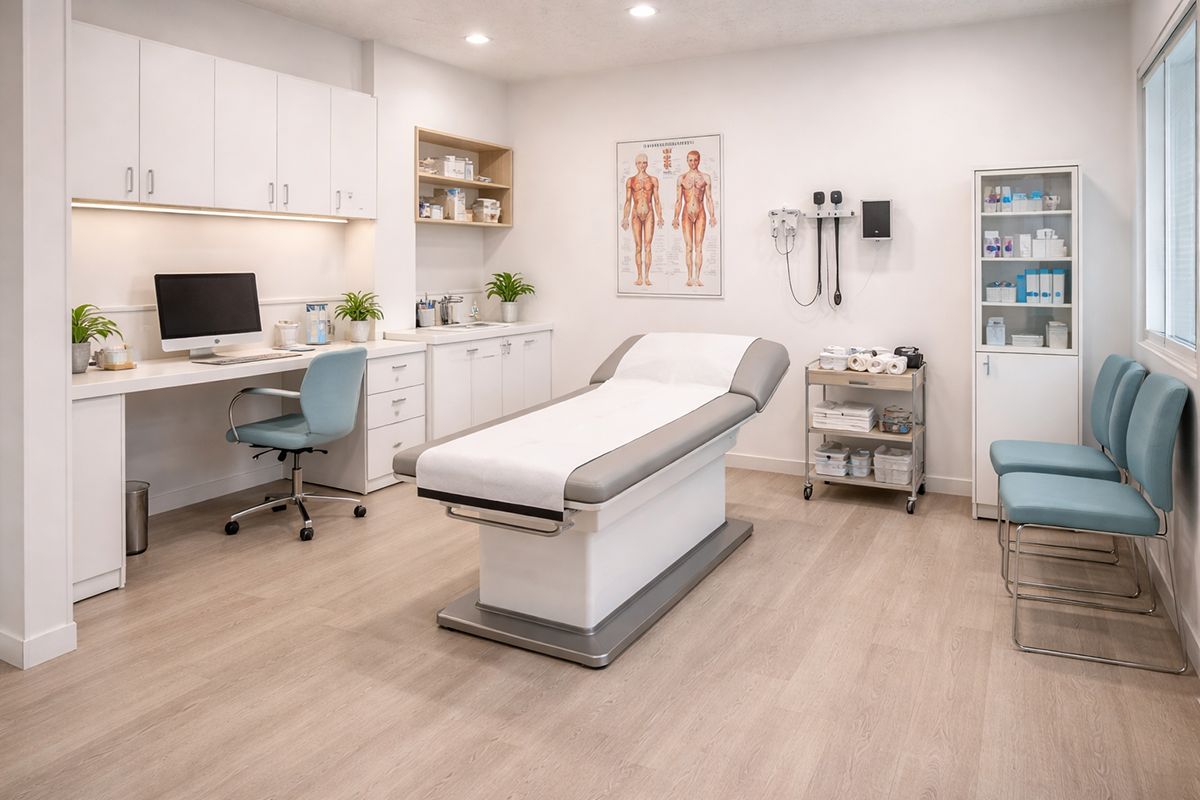 cabinet médical rénové par Architéa Montpellier