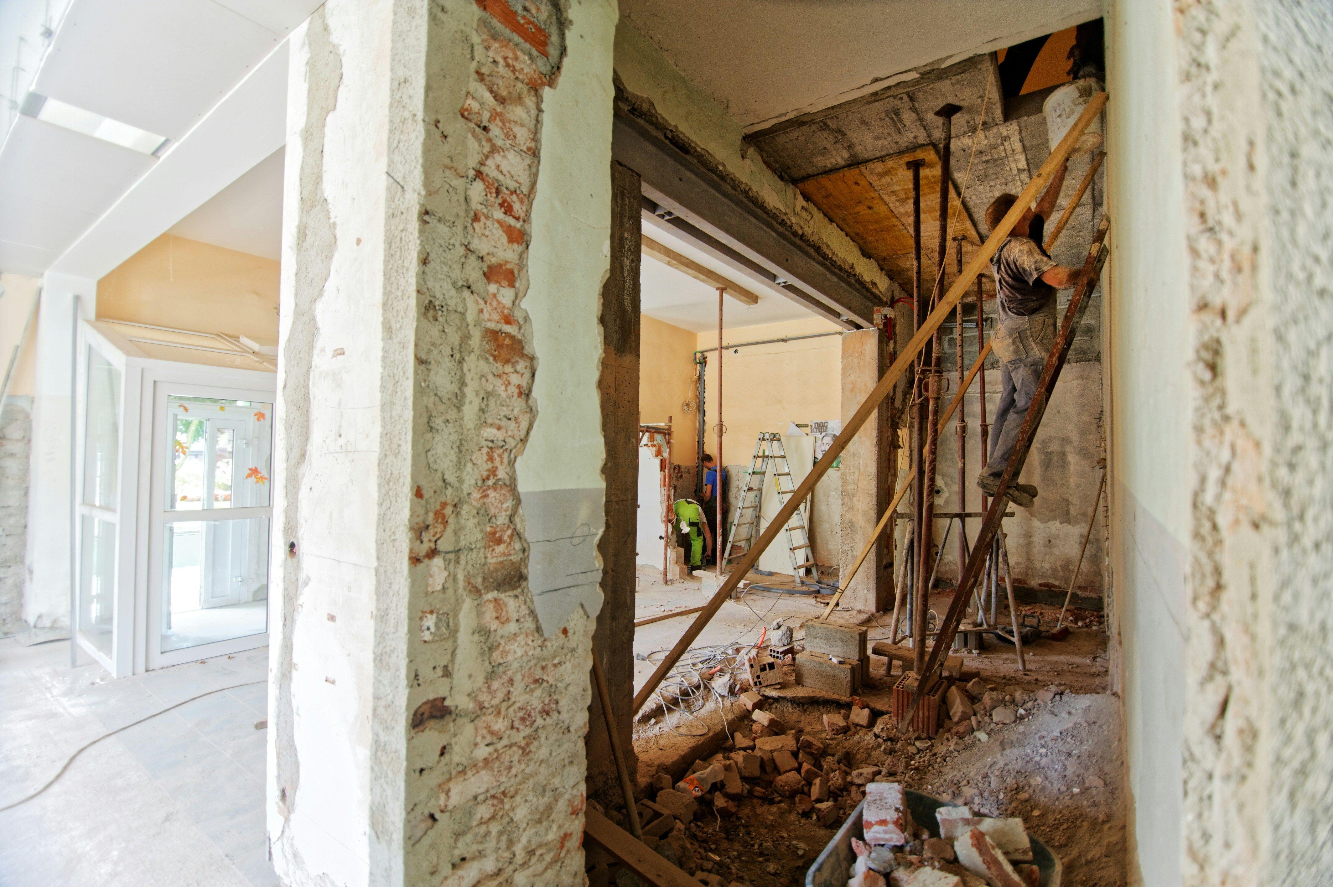 Chantier d'une maison en rénovation